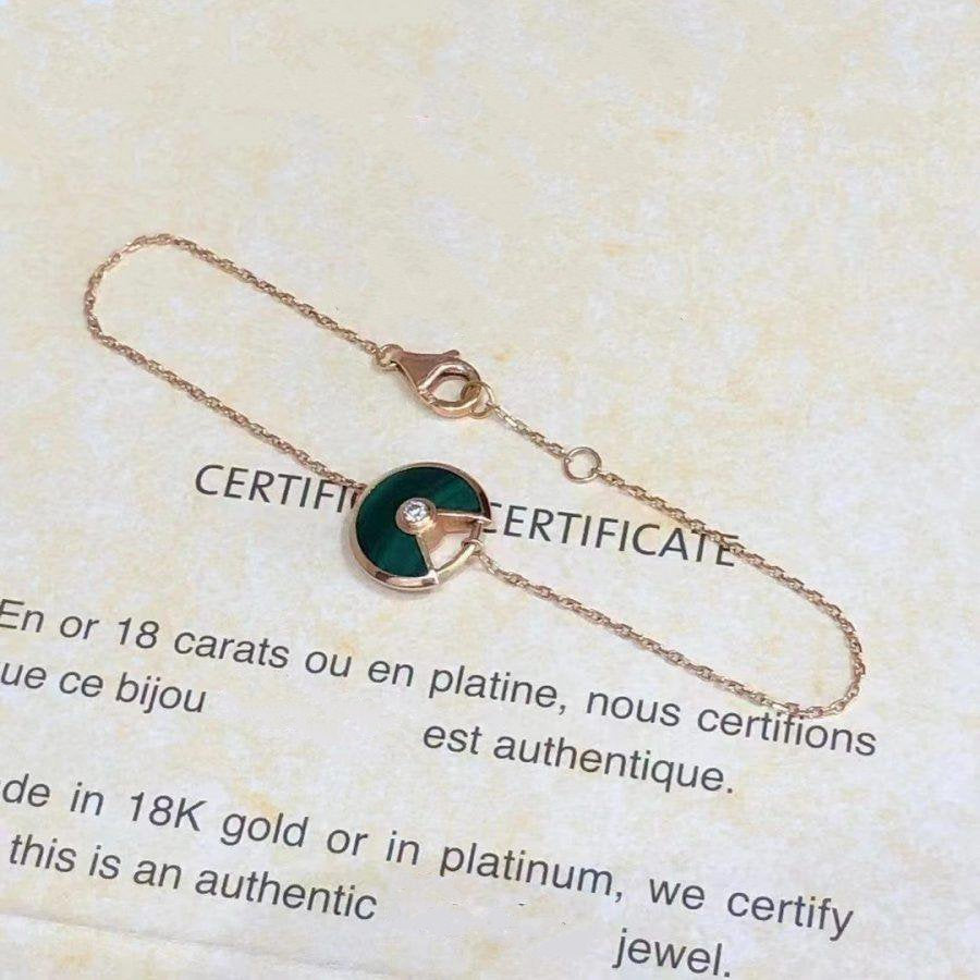 Amulette Malachite Rose Gold Bracelet – LUX VERSE Luxury Designer Fashion Outlet