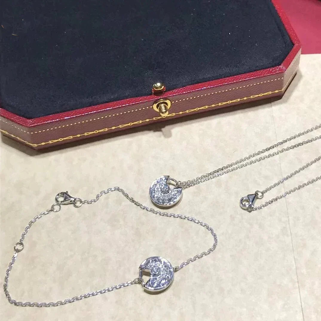 Amulette Diamond Silver Bracelet – LUX VERSE Luxury Designer Fashion Outlet