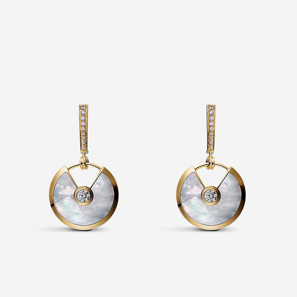 Amulette Earrings Small Mop Gold – LUX VERSE Luxury Designer Fashion Outlet