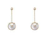 Amulette Drop Earrings Mop Gold – LUX VERSE Luxury Designer Fashion Outlet