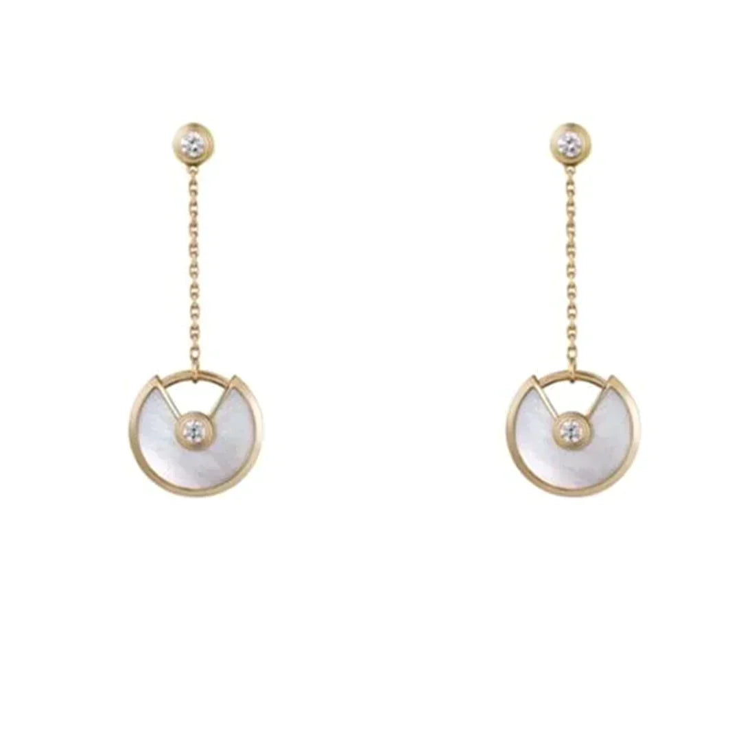 Amulette Drop Earrings Mop Gold – LUX VERSE Luxury Designer Fashion Outlet