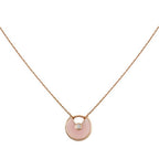 Amulette Rose Gold Pink Mop Necklace – LUX VERSE Luxury Designer Fashion Outlet