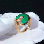 Amulette Malachite Light Ring Pink Gold Diamond – LUX VERSE Luxury Designer Fashion Outlet