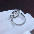 Amulette Ring Silver Full Diamond – LUX VERSE Luxury Designer Fashion Outlet
