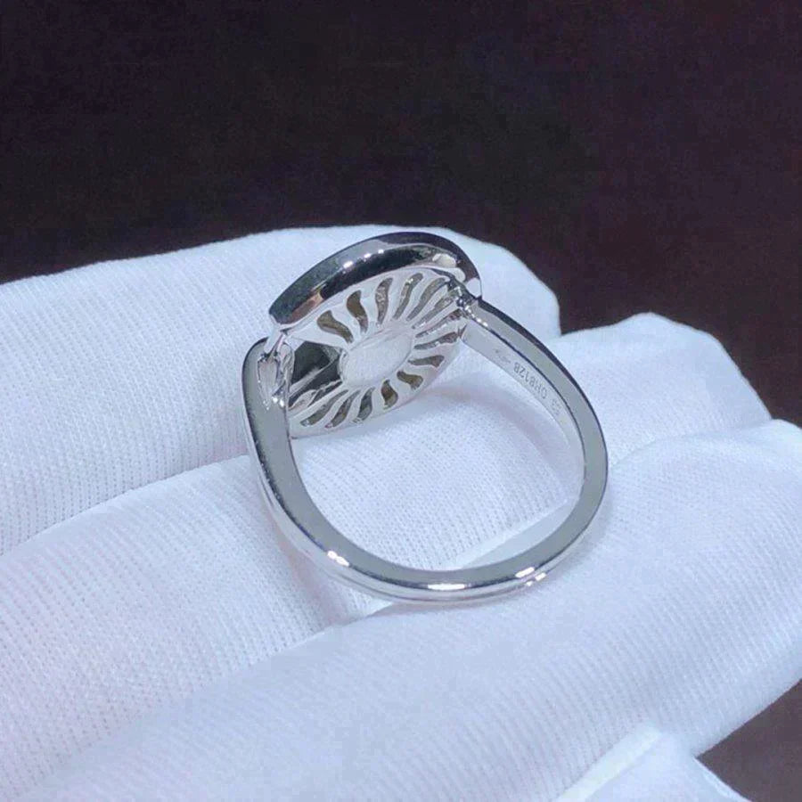 Amulette Ring Silver Full Diamond – LUX VERSE Luxury Designer Fashion Outlet