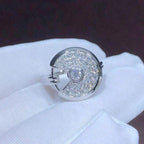Amulette Ring Silver Full Diamond – LUX VERSE Luxury Designer Fashion Outlet