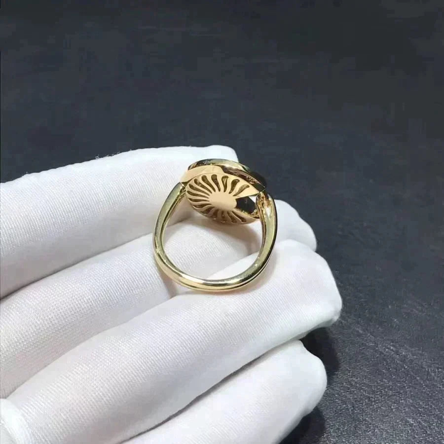 Amulette Yellow Ring Gold Diamond – LUX VERSE Luxury Designer Fashion Outlet