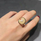 Amulette Yellow Ring Gold Diamond – LUX VERSE Luxury Designer Fashion Outlet