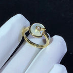 Amulette Mop Ring Gold Diamond – LUX VERSE Luxury Designer Fashion Outlet