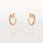 Juste Earrings 12.75mm  Diamond Rose Gold – LUX VERSE Luxury Designer Fashion Outlet