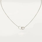 Love Necklace Rose Gold and Silver – LUX VERSE Luxury Designer Fashion Outlet