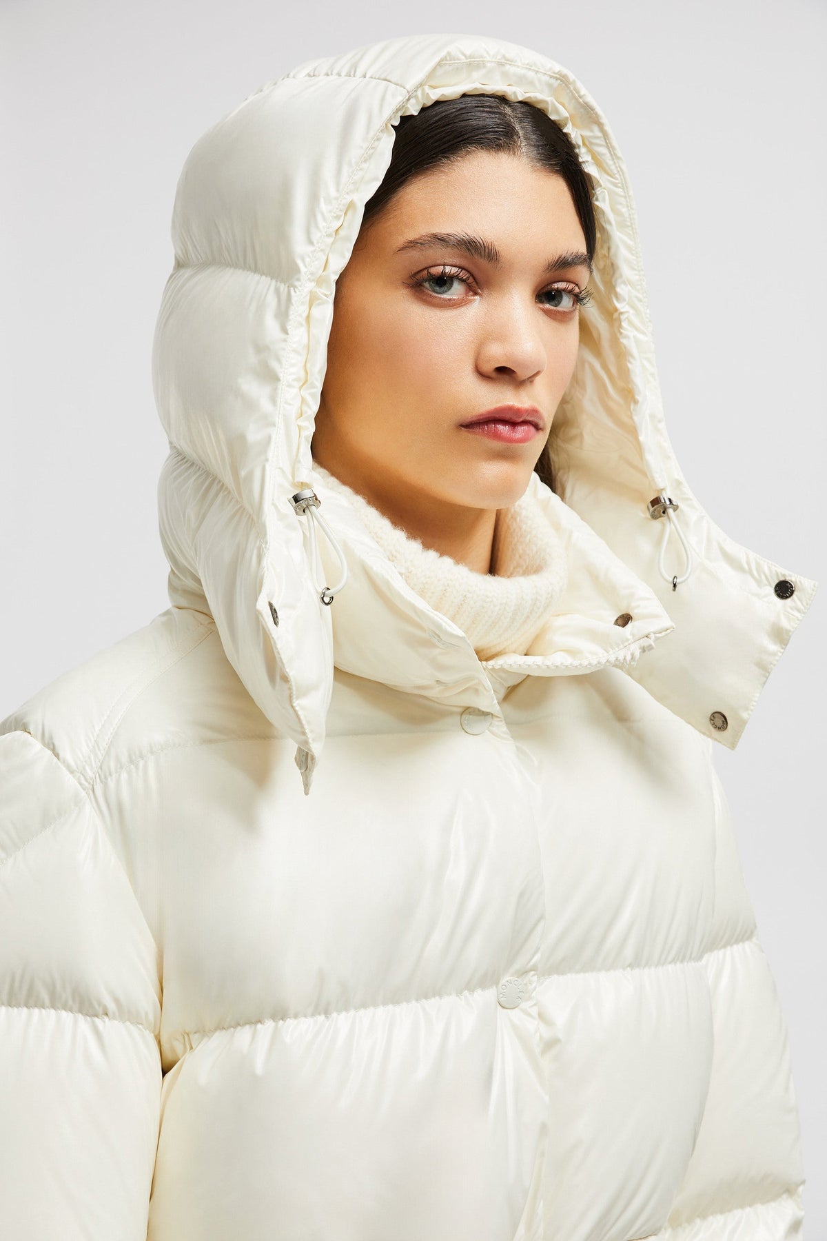 Cavettaz Long Down Jacket – the long puffer is crafted from nylon laqué, an instantly recognizable brand – LUX VERSE Luxury Designer Fashion Outlet