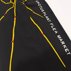Black Cotton Graphic Straight - Men's