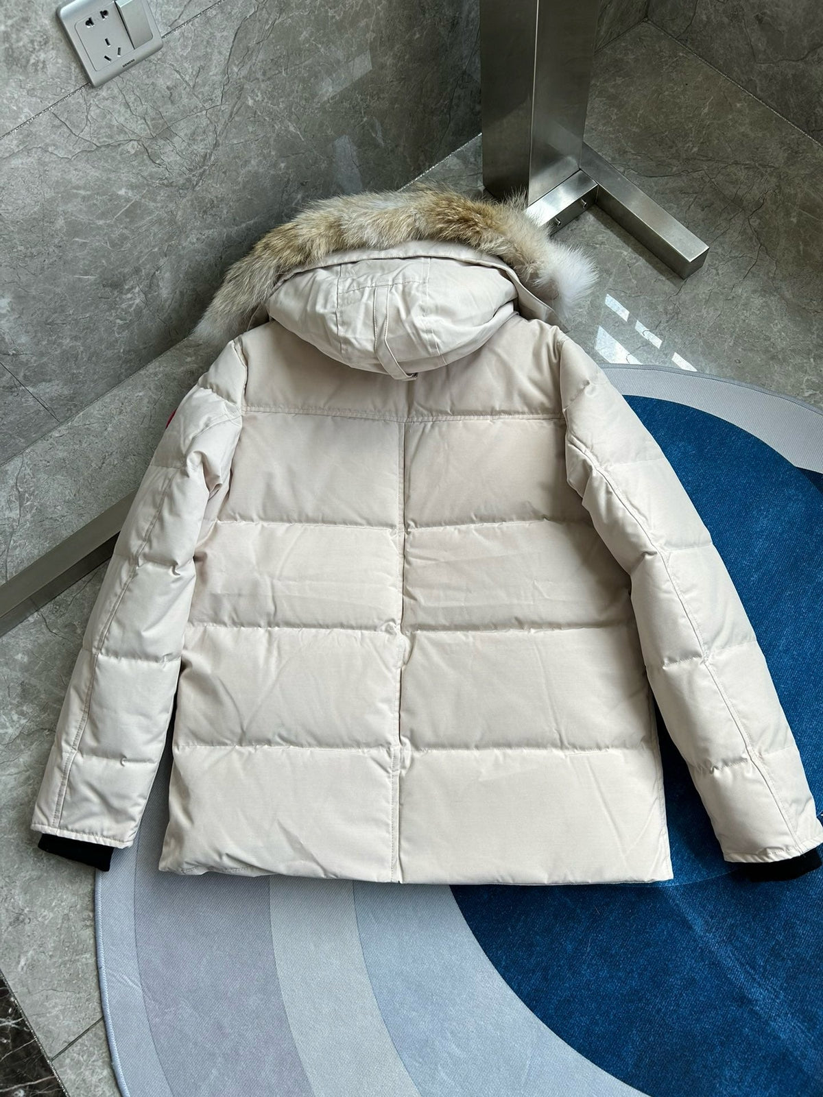 Black and White Parka - Men's