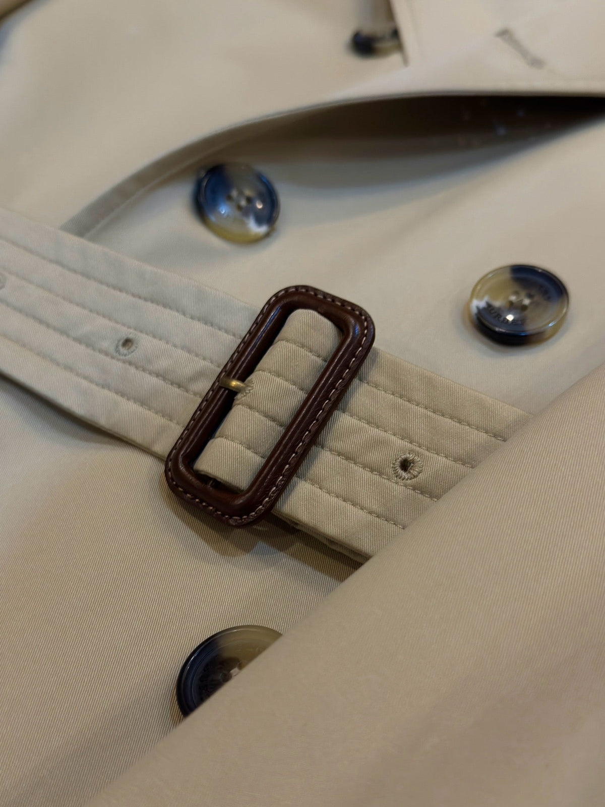 Marineblauer Trenchcoat für Herren