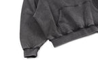Kapuzenpullover Washed Grey mit Ton-in-Ton-Logo – Herren