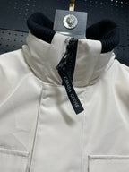 Schwarzer Nylon-Daunenparka – Herren