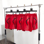Dunkelrote Shorts – Herren
