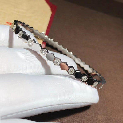 BEE LOVE SILVER DIAMOND BRACELET - LUX VERSE - Luxury designer fashion outlet