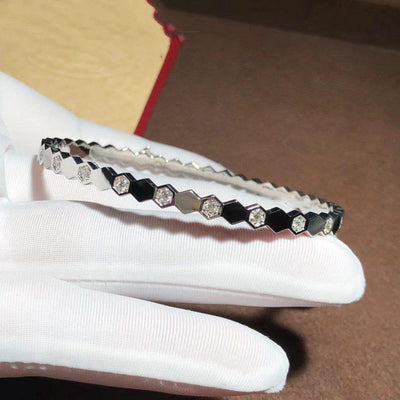 BEE LOVE SILVER DIAMOND BRACELET - LUX VERSE - Luxury designer fashion outlet