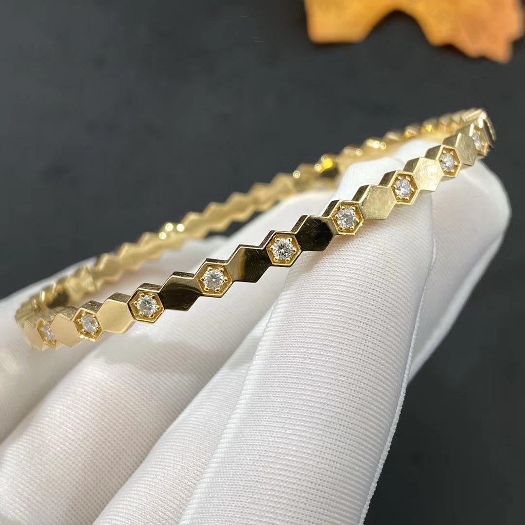 Bee Love Gold Diamond Bracelet – LUX VERSE Luxury Designer Fashion Outlet