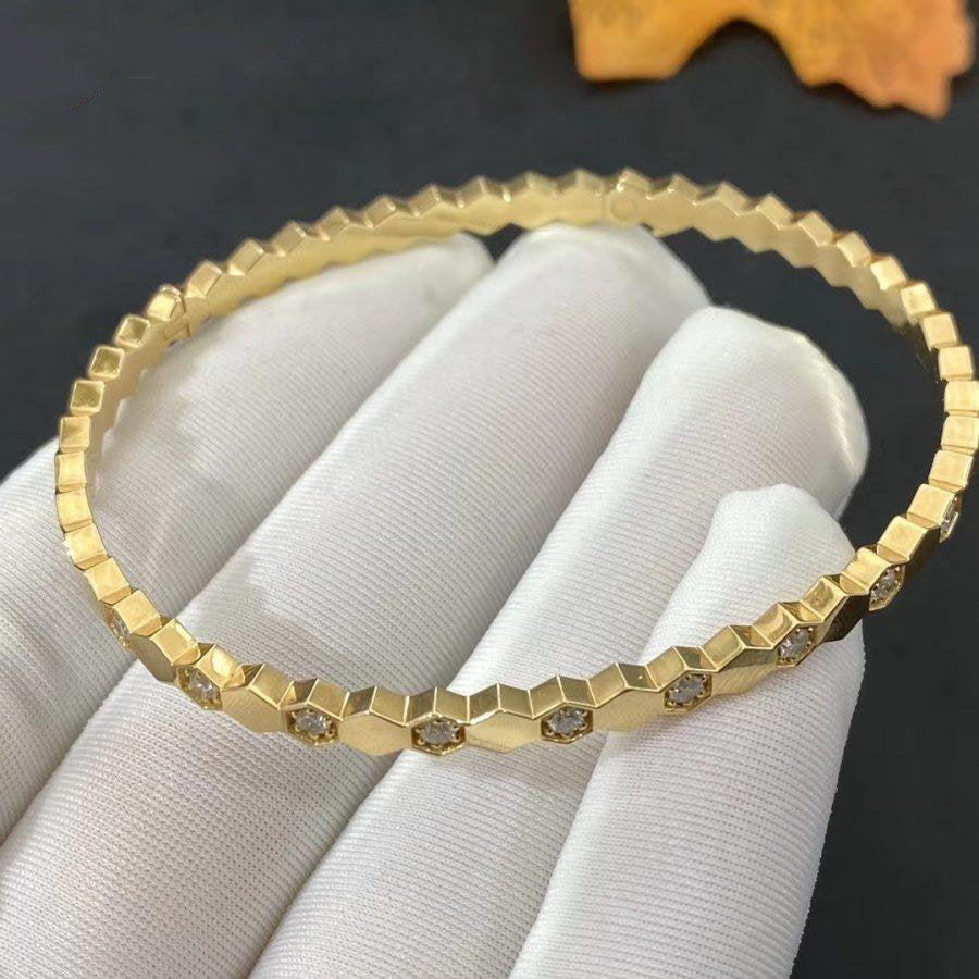 Bee Love Gold Diamond Bracelet – LUX VERSE Luxury Designer Fashion Outlet