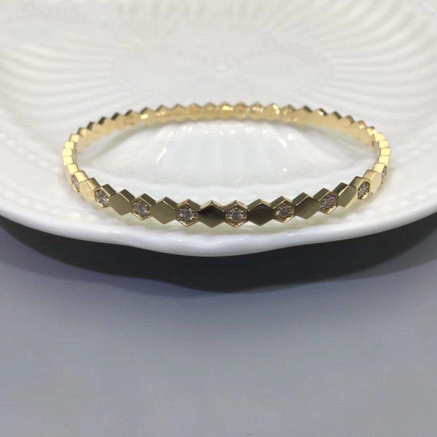 Bee Love Gold Diamond Bracelet – LUX VERSE Luxury Designer Fashion Outlet