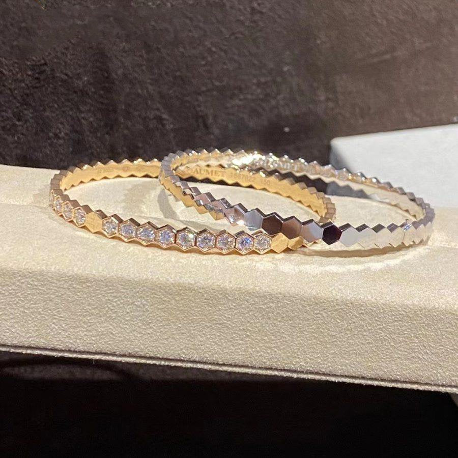 Bee Love Gold Bracelet Full Diamond – LUX VERSE Luxury Designer Fashion Outlet