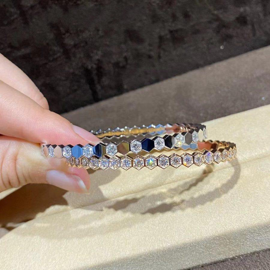 Bee Love Gold Bracelet Full Diamond – LUX VERSE Luxury Designer Fashion Outlet