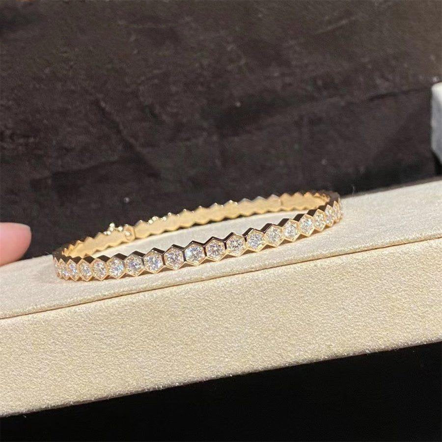 Bee Love Gold Bracelet Full Diamond – LUX VERSE Luxury Designer Fashion Outlet