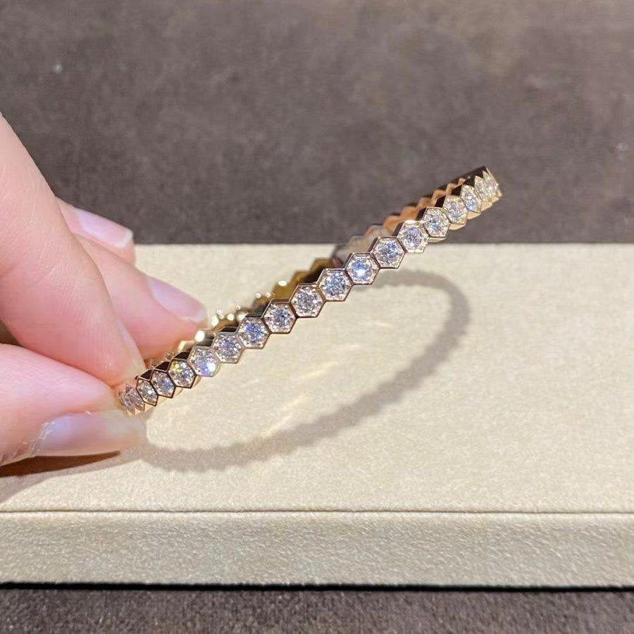 Bee Love Gold Bracelet Full Diamond – LUX VERSE Luxury Designer Fashion Outlet