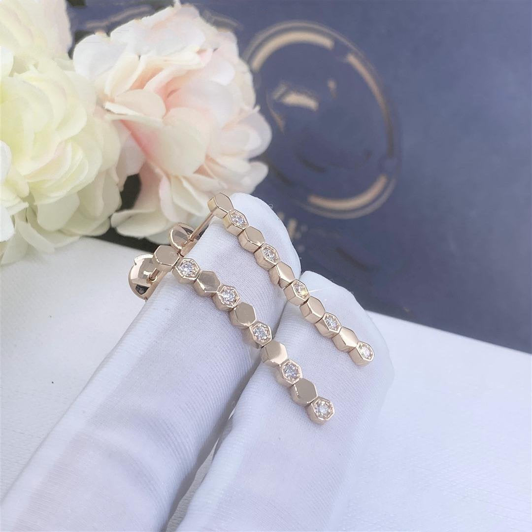 Bee Love Rose Gold Diamond Long Earrings – LUX VERSE Luxury Designer Fashion Outlet