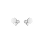 Bee Love Silver Diamond Earrings – LUX VERSE Luxury Designer Fashion Outlet