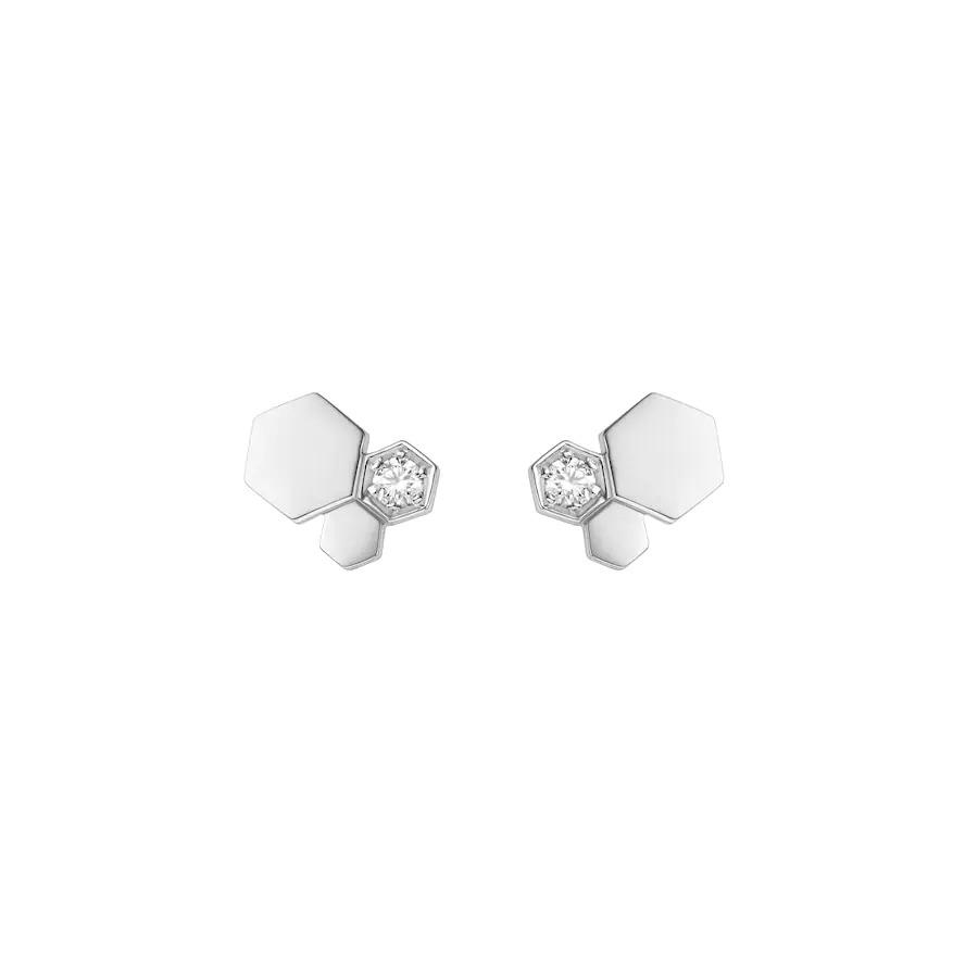 Bee Love Silver Diamond Earrings – LUX VERSE Luxury Designer Fashion Outlet