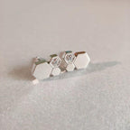 Bee Love Silver Diamond Earrings – LUX VERSE Luxury Designer Fashion Outlet
