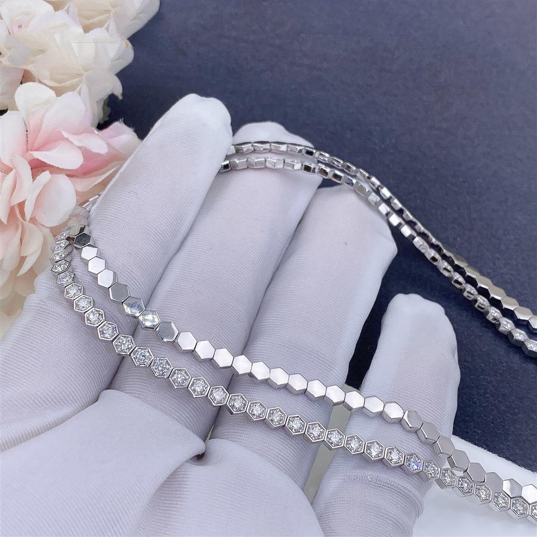 Bee Love Silver Diamond Necklace – LUX VERSE Luxury Designer Fashion Outlet