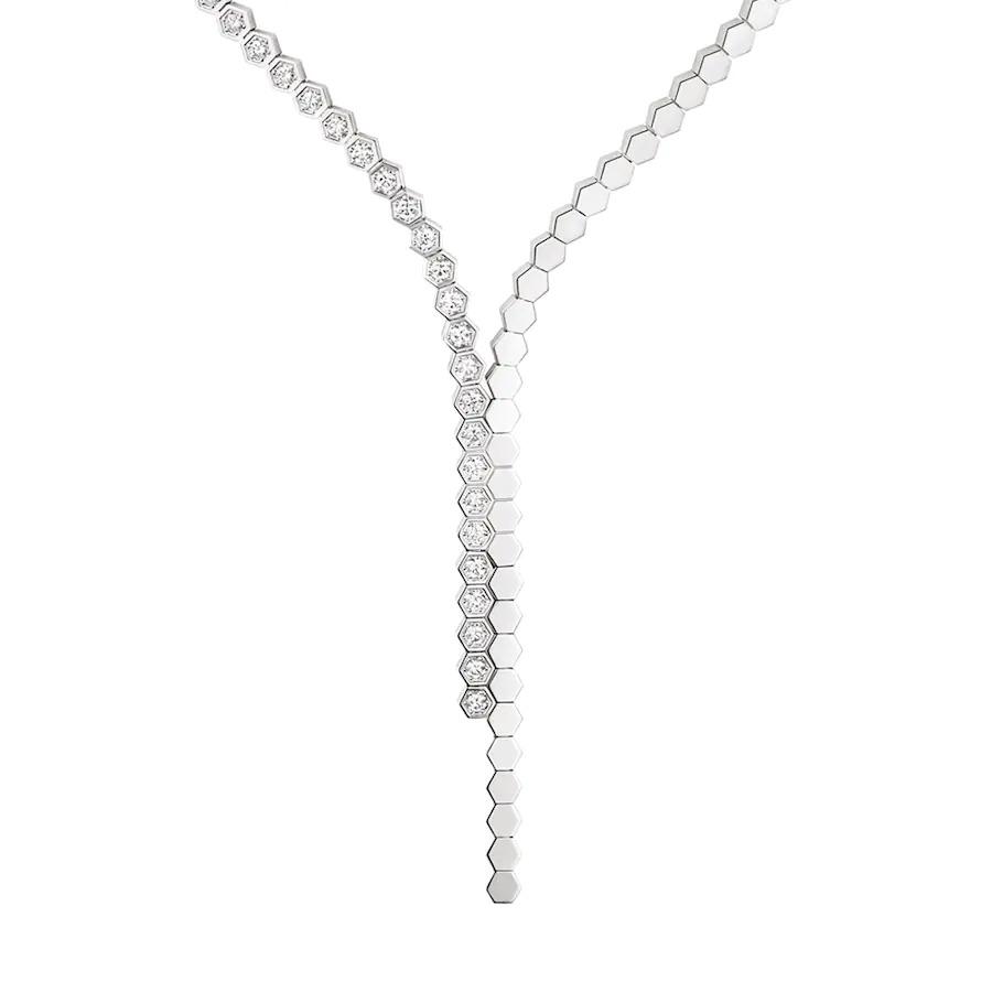 Bee Love Silver Diamond Necklace – LUX VERSE Luxury Designer Fashion Outlet
