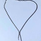 Bee Love Necklace Silver Diamond – LUX VERSE Luxury Designer Fashion Outlet