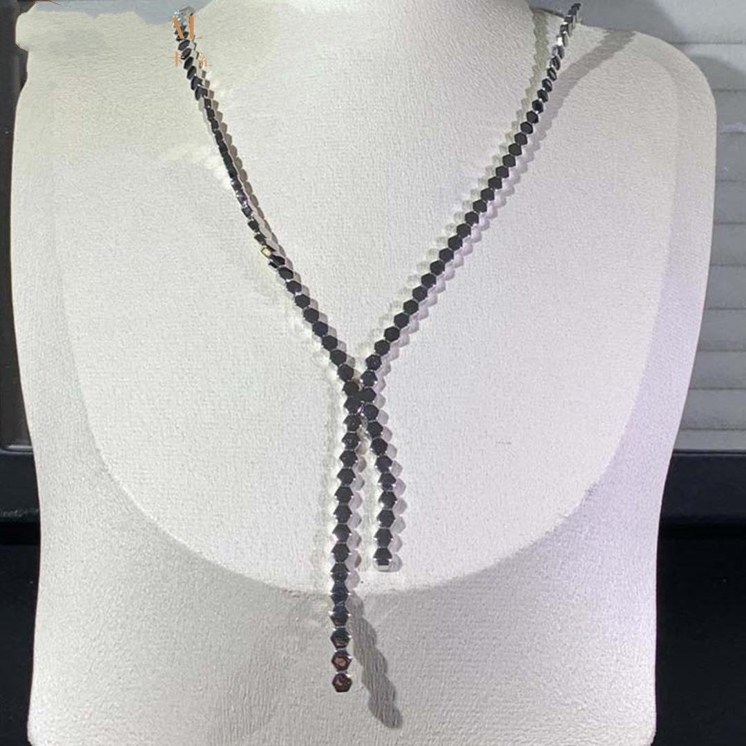 Bee Love Necklace Silver Diamond – LUX VERSE Luxury Designer Fashion Outlet