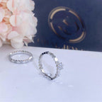 Bee Love Ring Silver 1 Diamond – LUX VERSE Luxury Designer Fashion Outlet