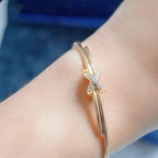 Jeux De Bracelet Rose Gold Diamonds – LUX VERSE Luxury Designer Fashion Outlet