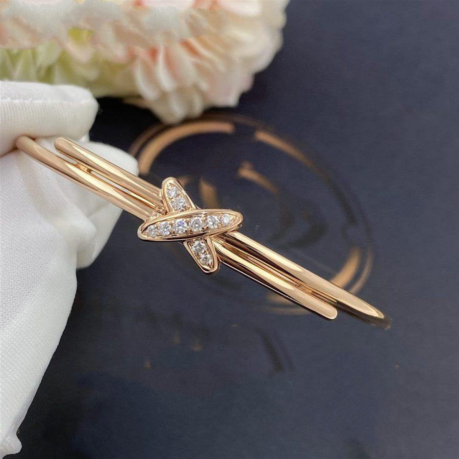 Jeux De Bracelet Rose Gold Diamonds – LUX VERSE Luxury Designer Fashion Outlet