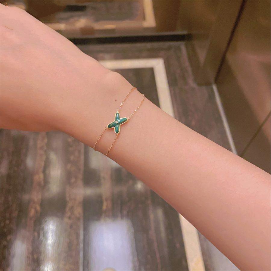 Jeux Bracelet Malachite Rose Gold 1 Diamond – LUX VERSE Luxury Designer Fashion Outlet