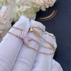 Jeux Bracelet Pink Mop Rose Gold 1 Diamond – LUX VERSE Luxury Designer Fashion Outlet
