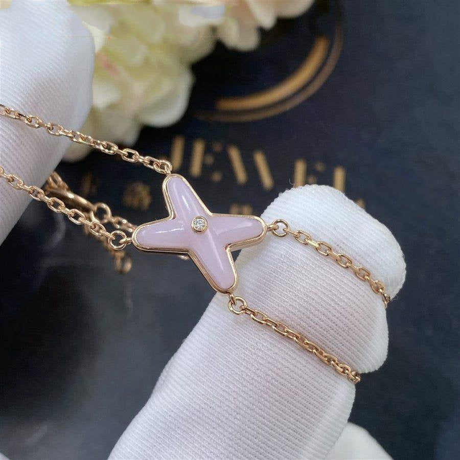Jeux Bracelet Pink Mop Rose Gold 1 Diamond – LUX VERSE Luxury Designer Fashion Outlet