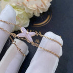 Jeux Bracelet Pink Mop Rose Gold 1 Diamond – LUX VERSE Luxury Designer Fashion Outlet