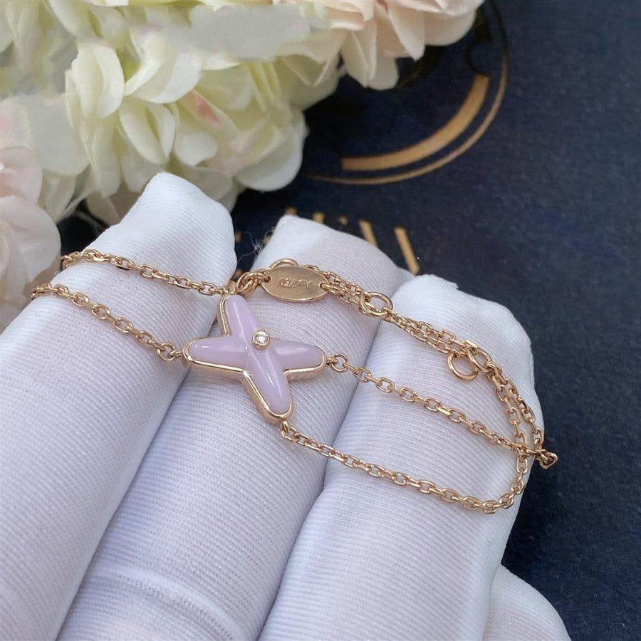 Jeux Bracelet Pink Mop Rose Gold 1 Diamond – LUX VERSE Luxury Designer Fashion Outlet