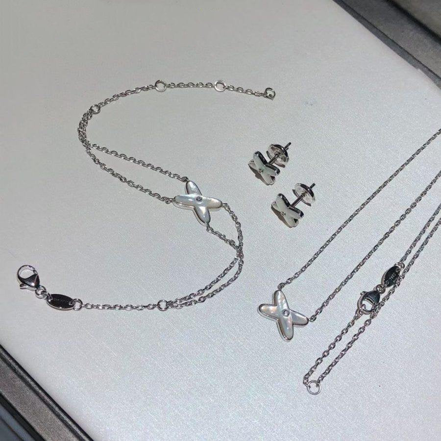 Jeux Bracelet White Mop Silver 1 Diamond – LUX VERSE Luxury Designer Fashion Outlet