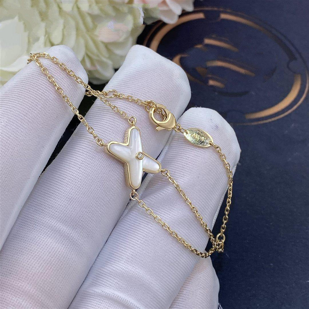 Jeux Bracelet White Mop Gold 1 Diamond – LUX VERSE Luxury Designer Fashion Outlet