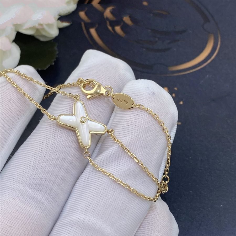 Jeux Bracelet White Mop Gold 1 Diamond – LUX VERSE Luxury Designer Fashion Outlet
